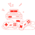 Top of something with blocks
